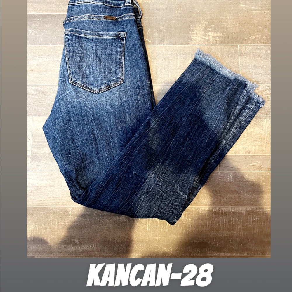 KanCan Dark Blue Straight Leg Jeans